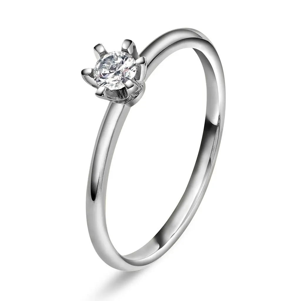 Vida diamantring i 585 hvitt gull 0,20 ct