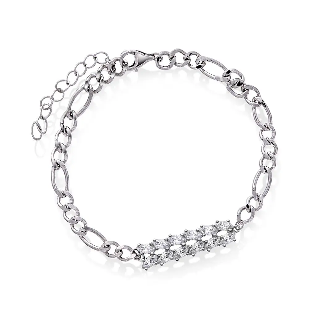 Crown armbånd i 925 sølv