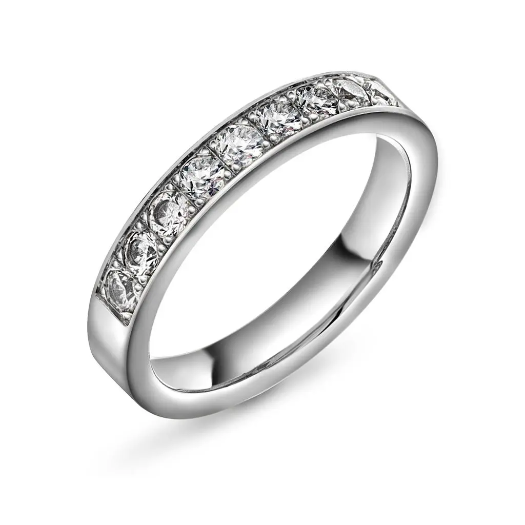 Radiant LAB diamantring i 585 hvitt gull 0,54 ct