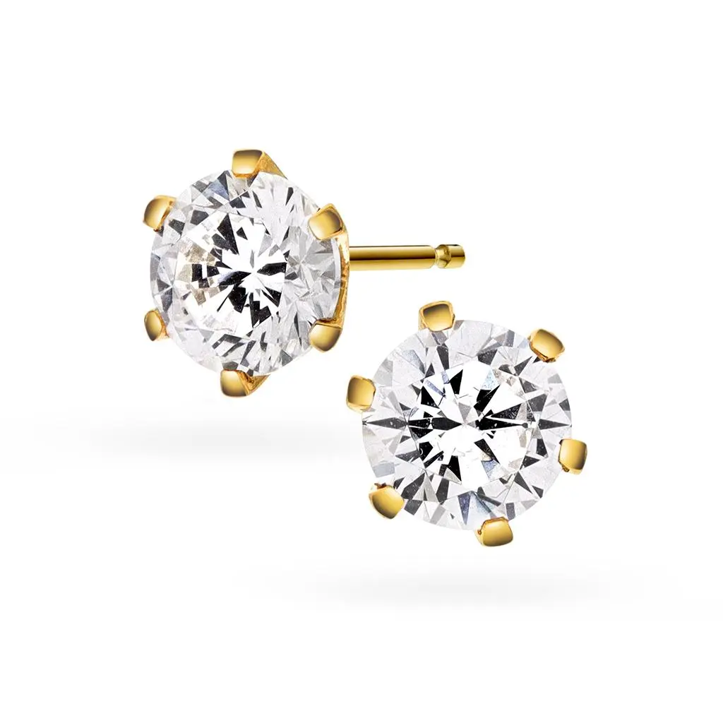Contessa LAB diamantøredobber i 585 gult gull 2,00 ct