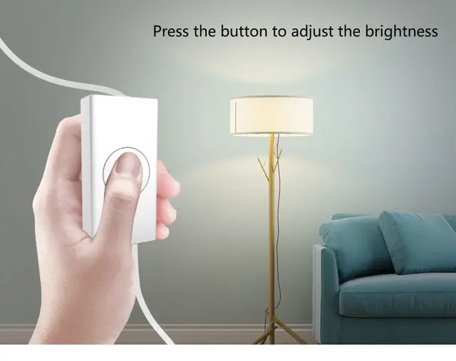 Ledningsdimmer 80W hvit