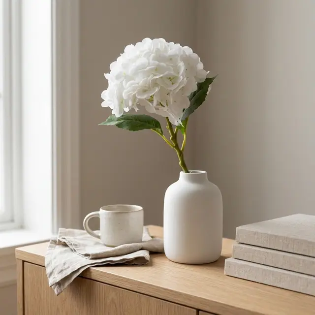 Hortensia 88cm hvit