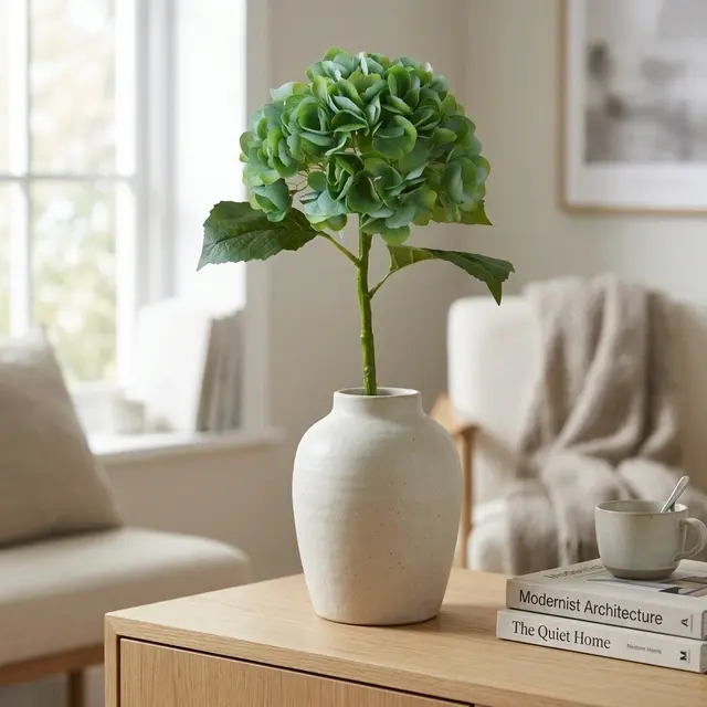 Hortensia 88cm grønn