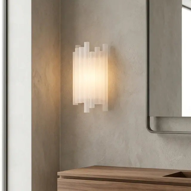 Venice vegglampe 24,5cm hvit
