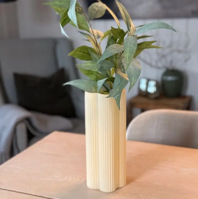 Alina vase 27cm gul