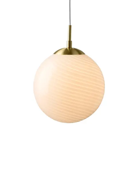 Candy ball pendel 20cm hvit