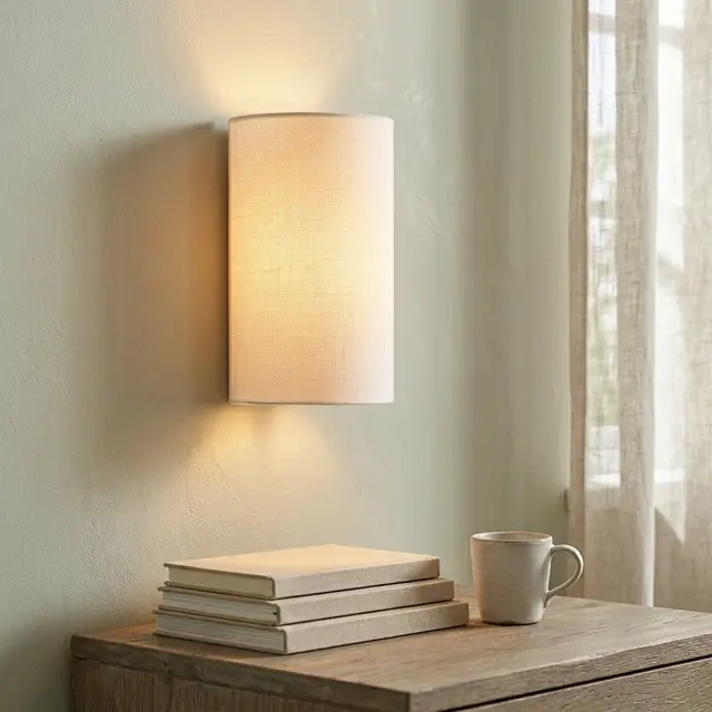 Elma vegglampe 12cm hvit