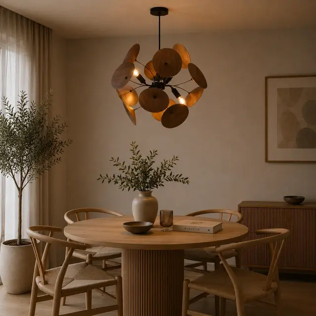 Orbis taklampe 60cm valnøtt