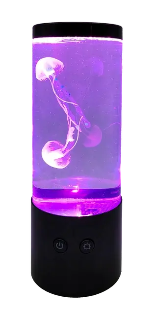 Jellyfish LED oppladbar bordlampe 23cm flerfarget
