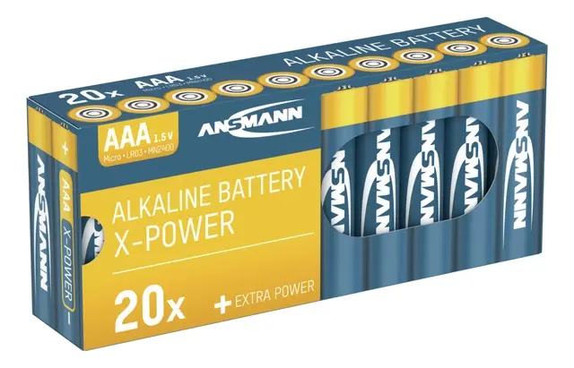 AAA batteri alkaline 20pk.