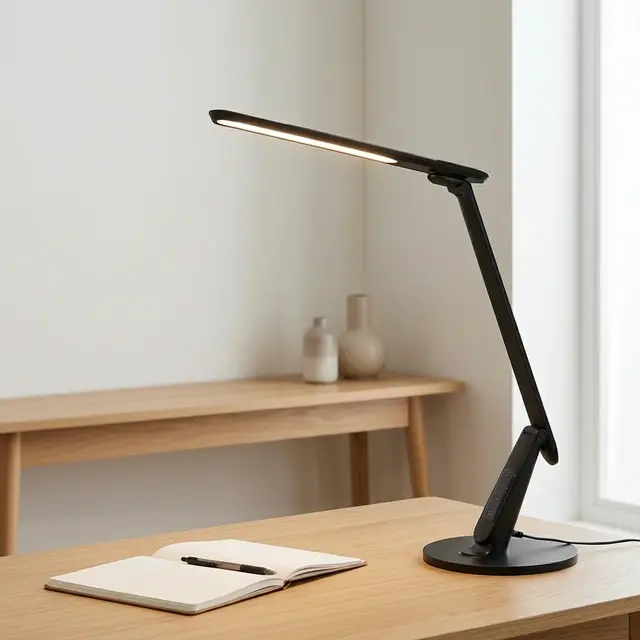Harris LED skrivebordslampe 53,3cm sort
