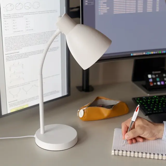 Gulliver skrivebordslampe 42cm  hvit