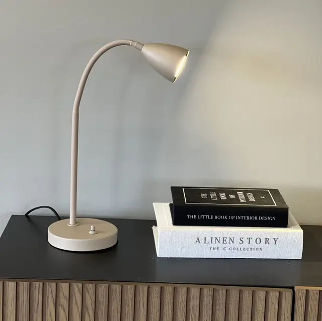 Lina skrivebordslampe 41cm beige