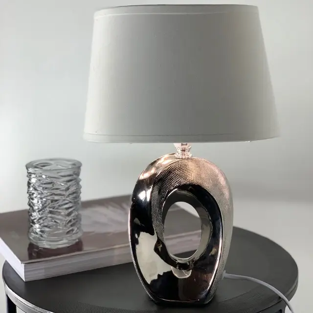 Taba bordlampe 33cm krom