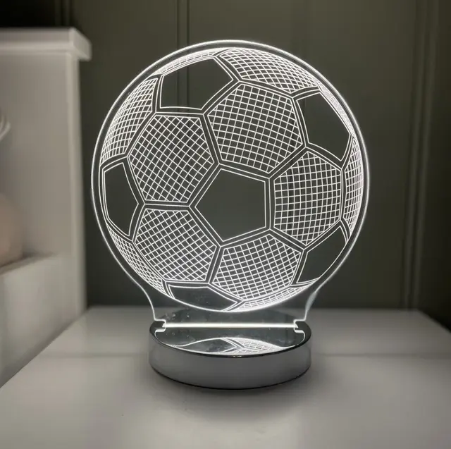 Ball LED bordlampe 22cm klar