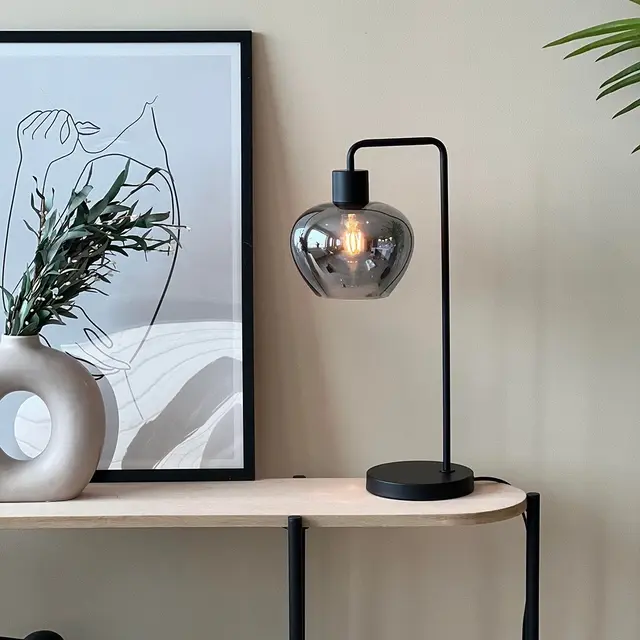 Kelly bordlampe 54cm smoke