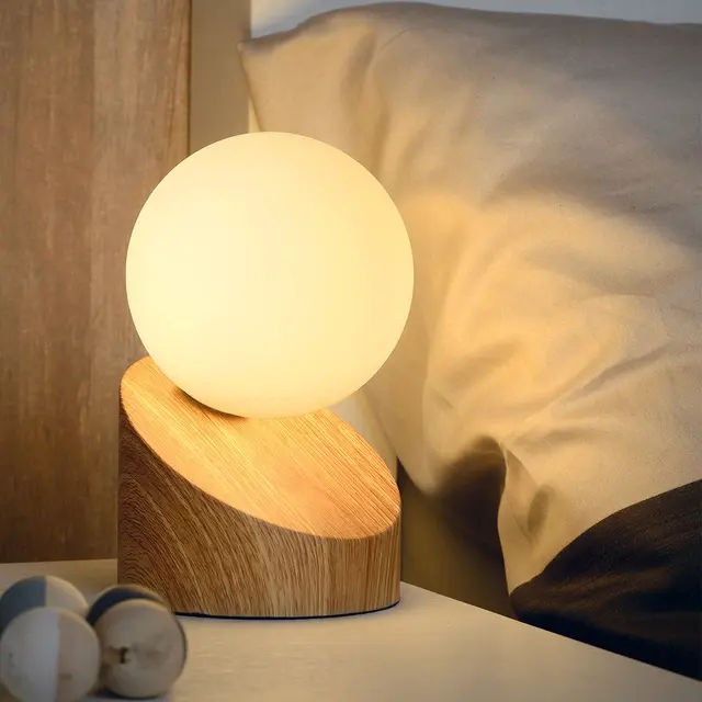 Len bordlampe 16cm natur