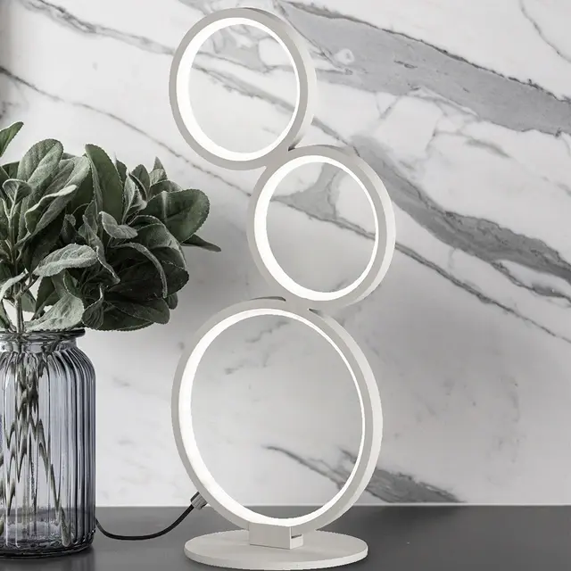 Rondo LED bordlampe 45cm hvit