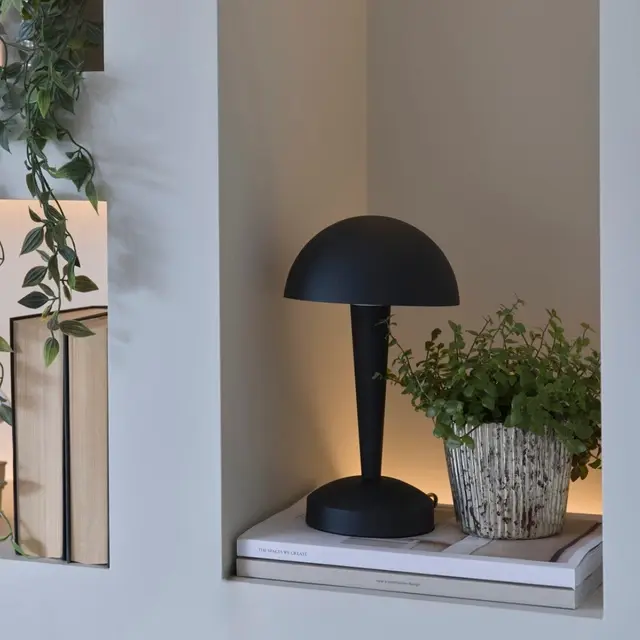 Canaria bordlampe 26,5cm sort