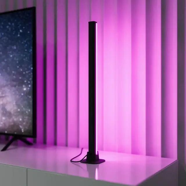 Boy LED bordlampe 55cm RGB sort