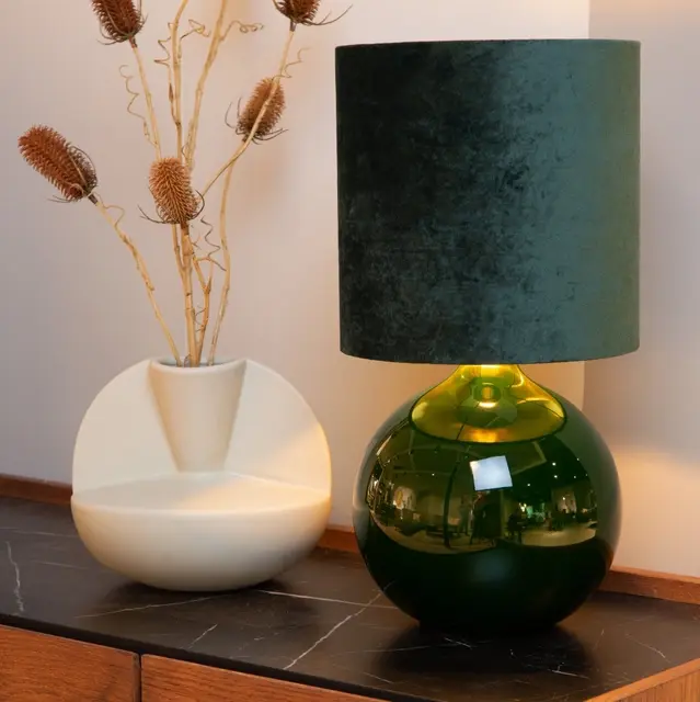 Esterad bordlampe 47cm grønn