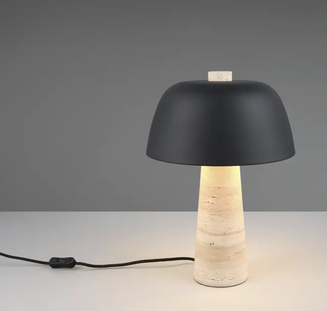 Timba bordlampe 42cm sort