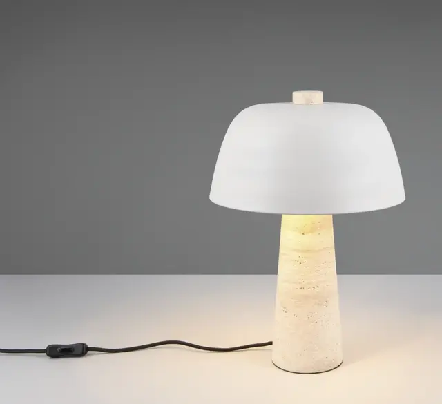 Timba bordlampe 42cm grå