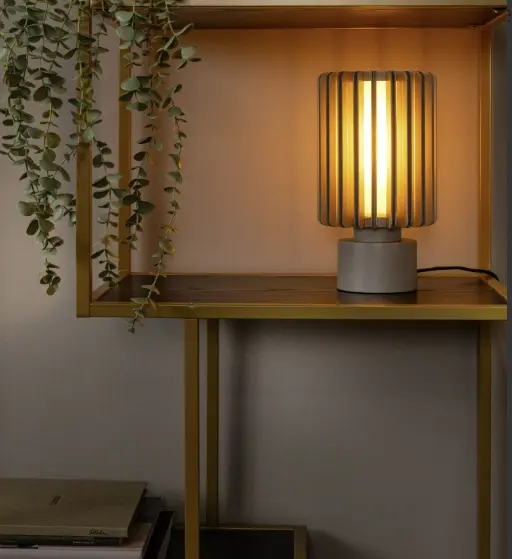 Lambres bordlampe 34cm beige
