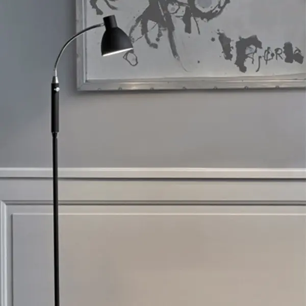 Hudson LED leselampe gulv 120cm sort