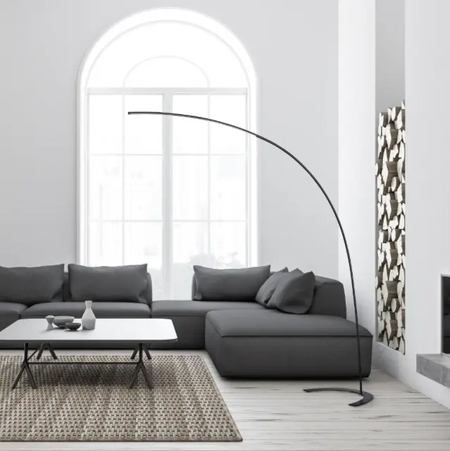 Shanghai LED gulvlampe 210cm sort