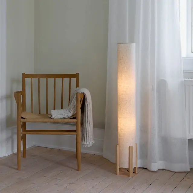 Rotunda gulvlampe 110cm natur