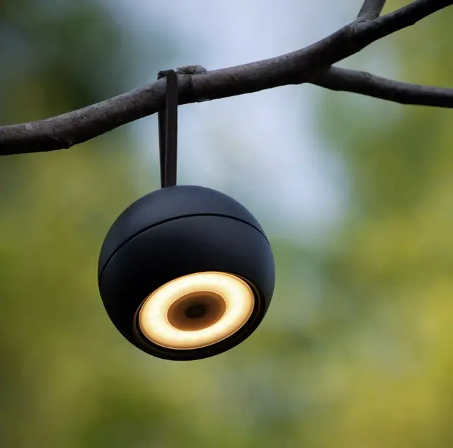 Lunex LED oppladbar IP54 sort