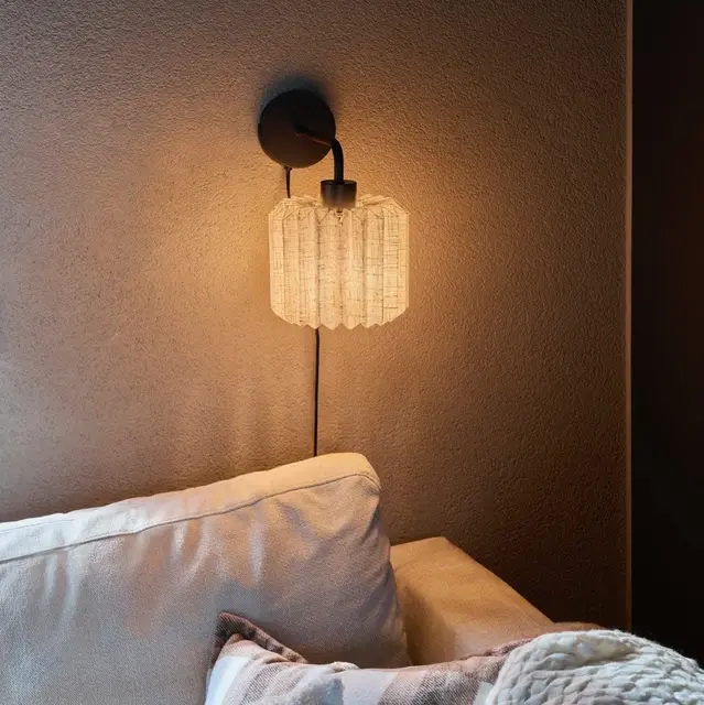 Fleur vegglampe 28,5cm sort