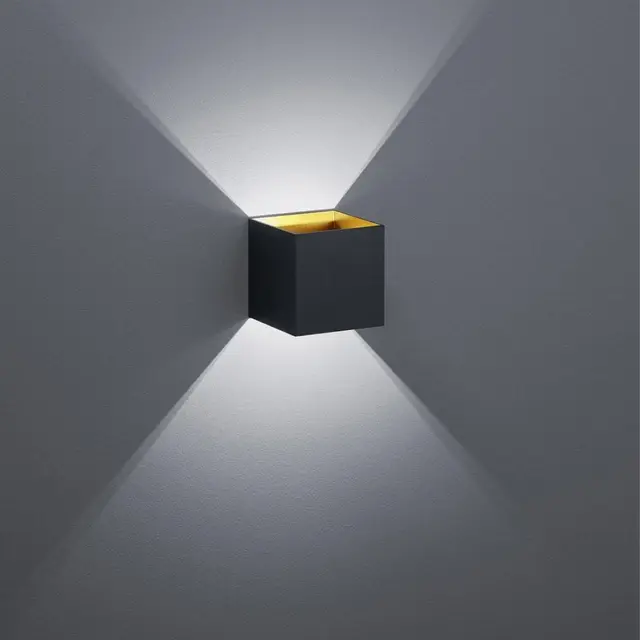 Louis LED vegglampe 10cm sort