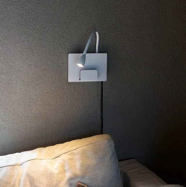Farris LED leselampe vegg 35cm hvit