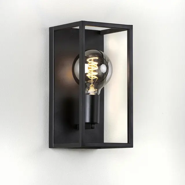 Dino vegglampe 28cm sort