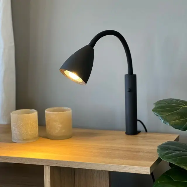 Lina leselampe til sengegavl 40,8cm sort