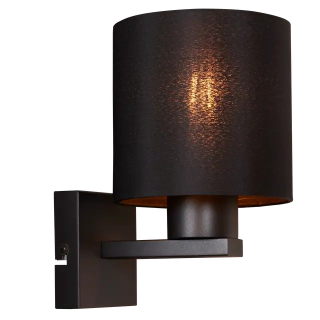 Torino vegglampe 24cm sort