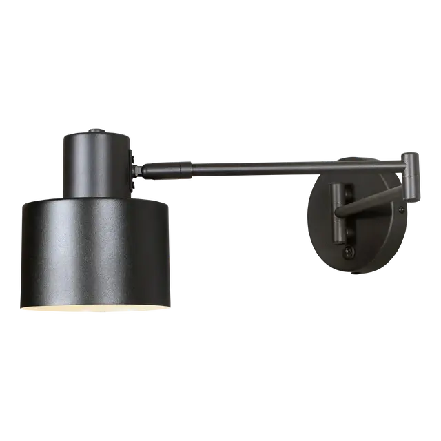 Beros leselampe vegg 16cm sort