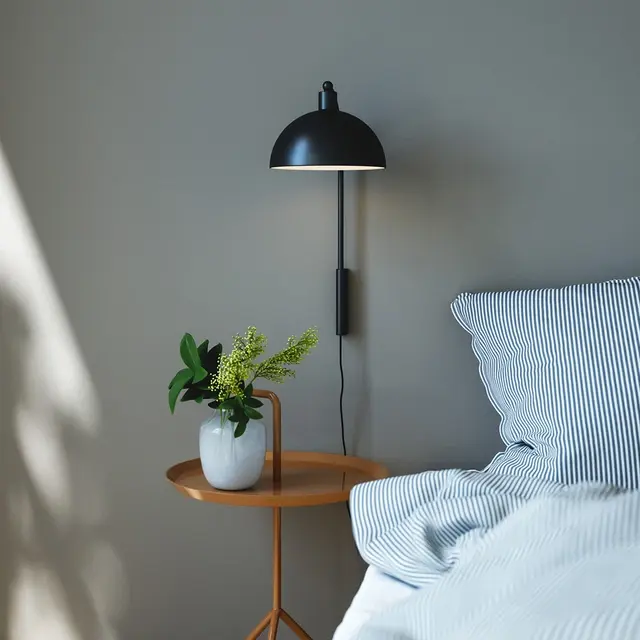 Ellen 20 vegglampe 43cm sort