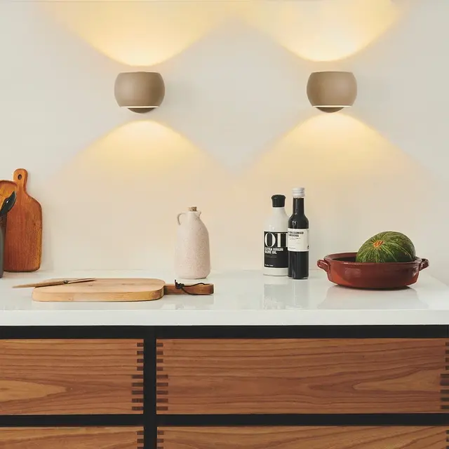 Belir vegglampe 11cm brun