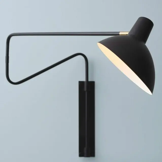 Metropole Deluxe Small vegglampe 36cm sort