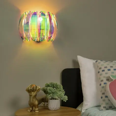 Glinstar vegglampe 30cm flerfarget