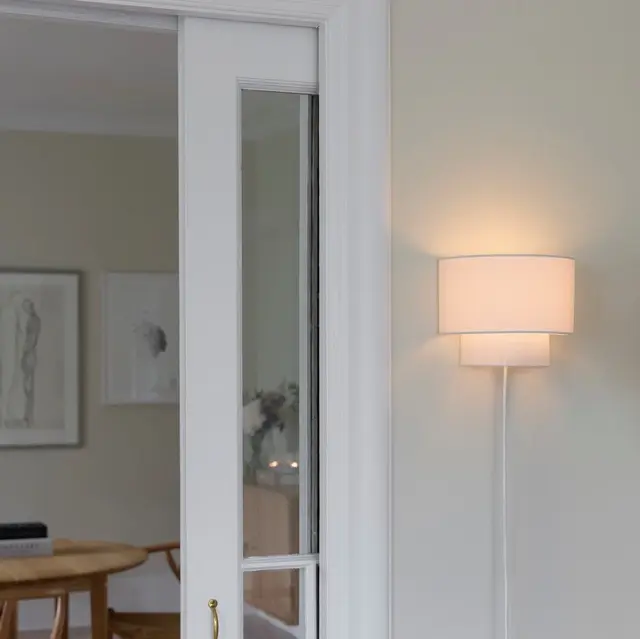Trysil vegglampe 20cm beige