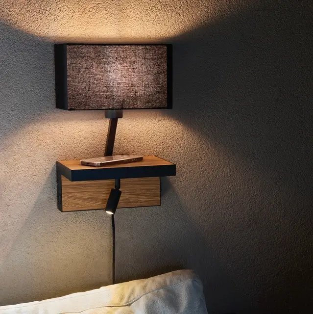 Arve vegglampe 40cm brun