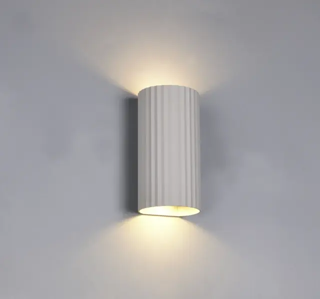 Soka vegglampe 2lys 18cm grå