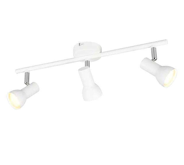 Cantar skinne 3lys 45cm hvit