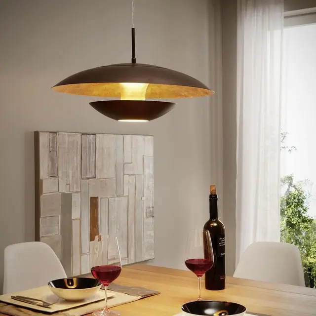 Nuvano taklampe 48cm brun