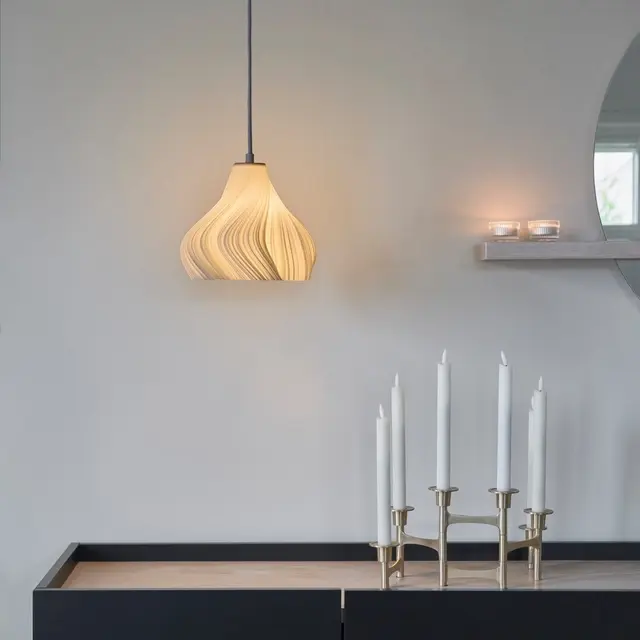 Elysian 3D Art taklampe 22cm hvit