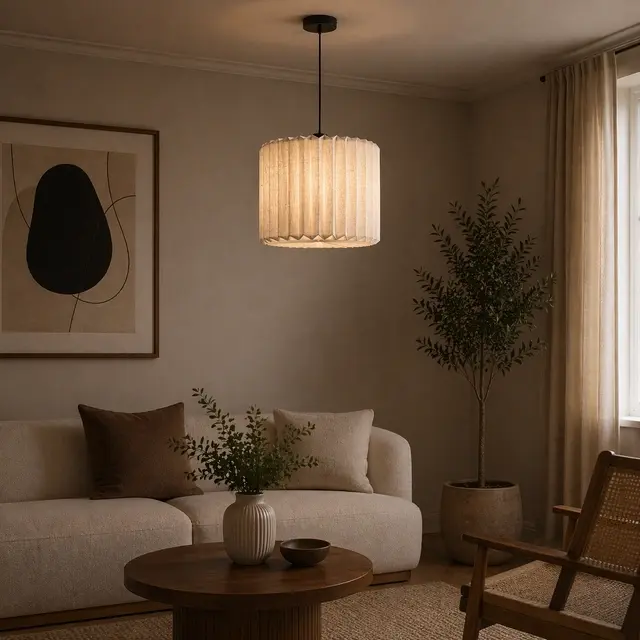 Fleur taklampe 40cm sort